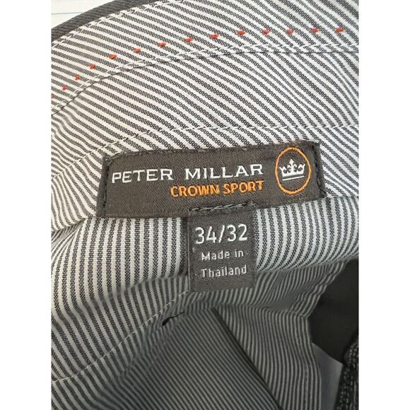 Peter Millar Pants Mens 34x32 Gray Crown Sport Charlotte Golf Performance - Picture 7 of 12